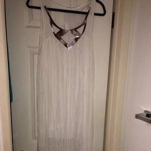 White and silver dress great for summer